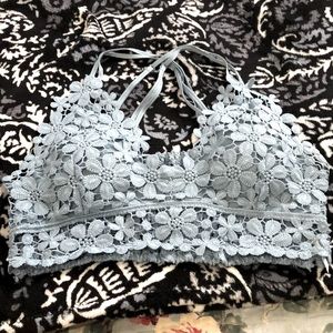 Baby Blue Flower Bralette